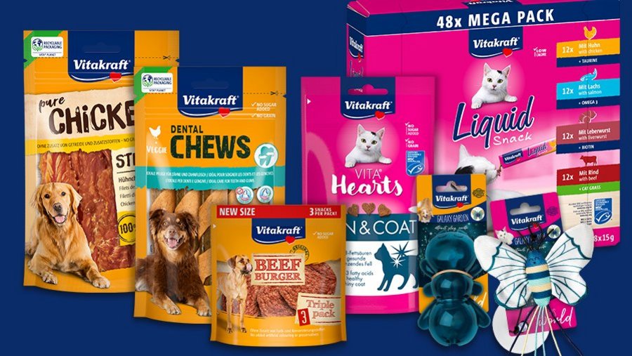 Produktcomposing Neuprodukte von Vitakraft