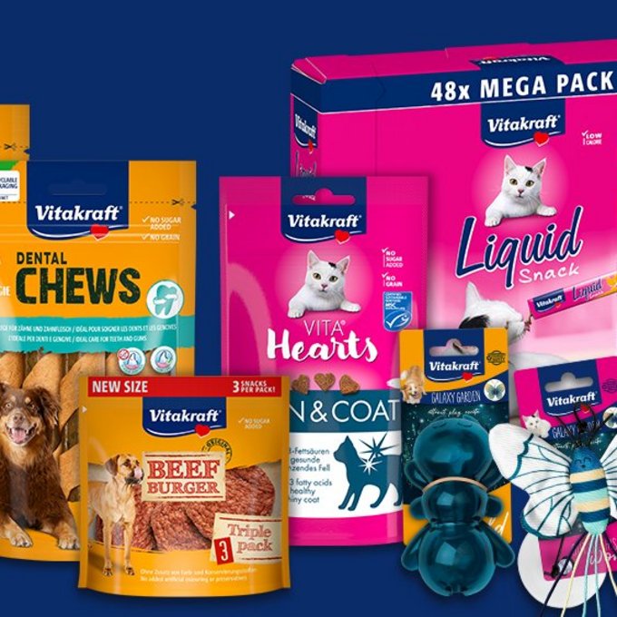 Produktcomposing Neuprodukte von Vitakraft