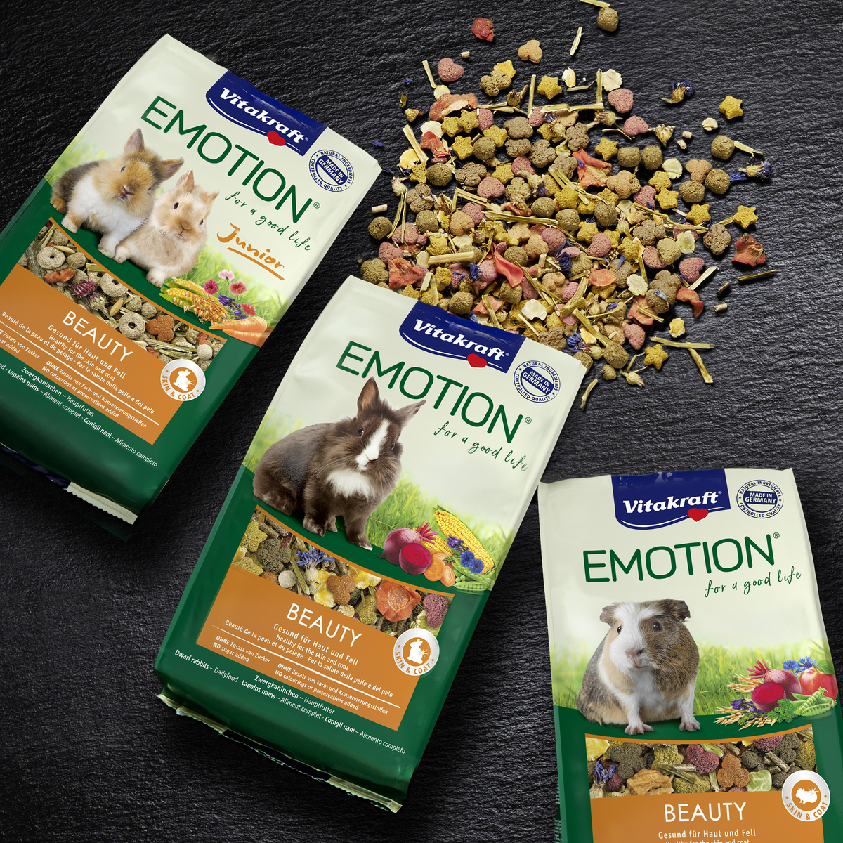 Emotion-productlijn van Vitakraft voor verschillende knaagdieren