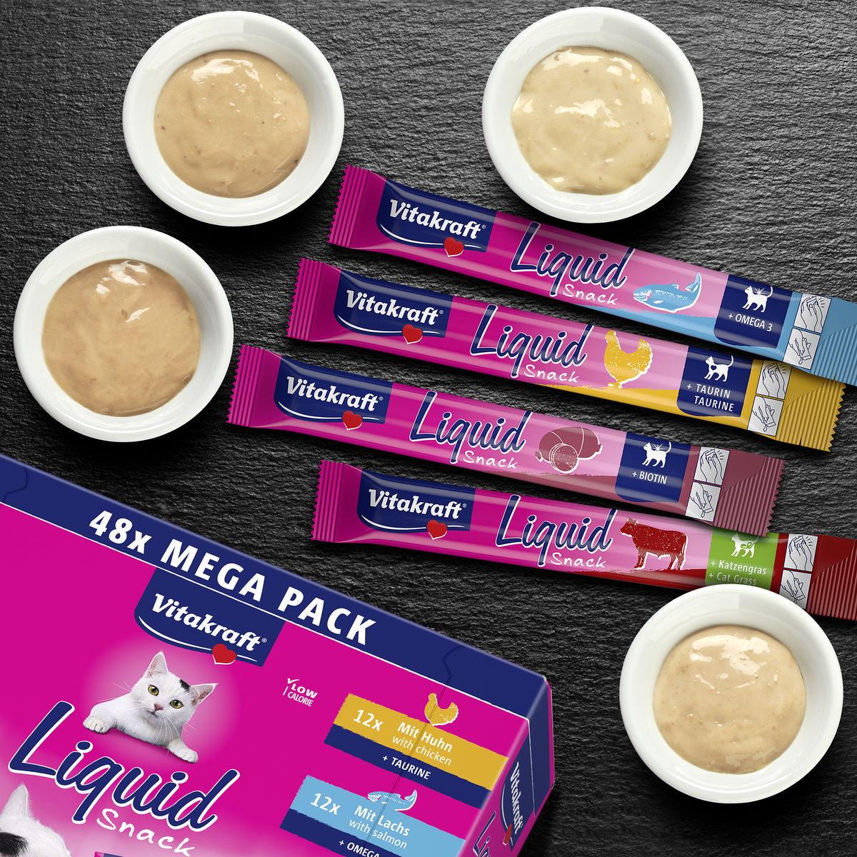 Packshot Liquid Snack Multipack von Vitakraft