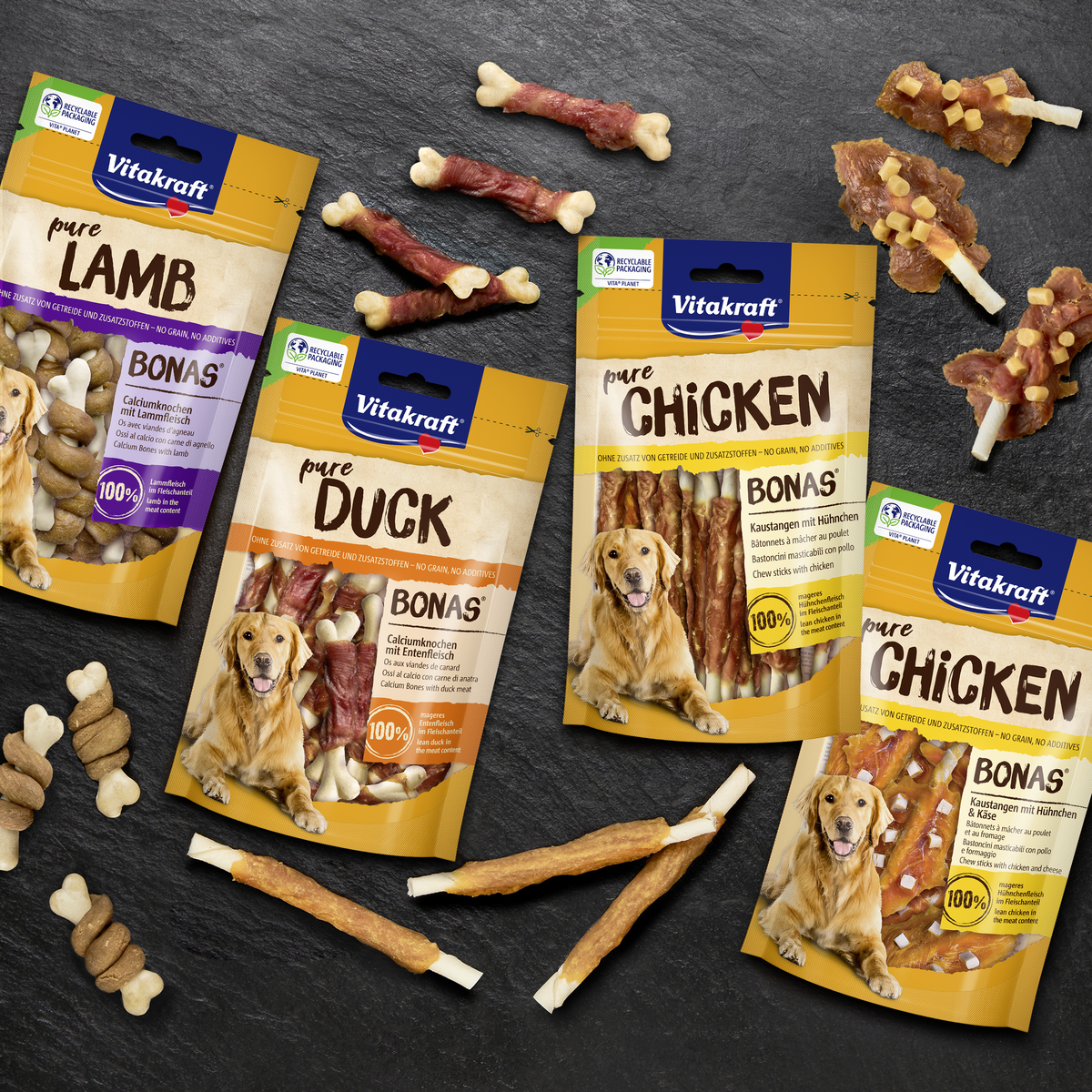 Vitakraft Fleischsnack Bonas f&uuml;r Hunde 