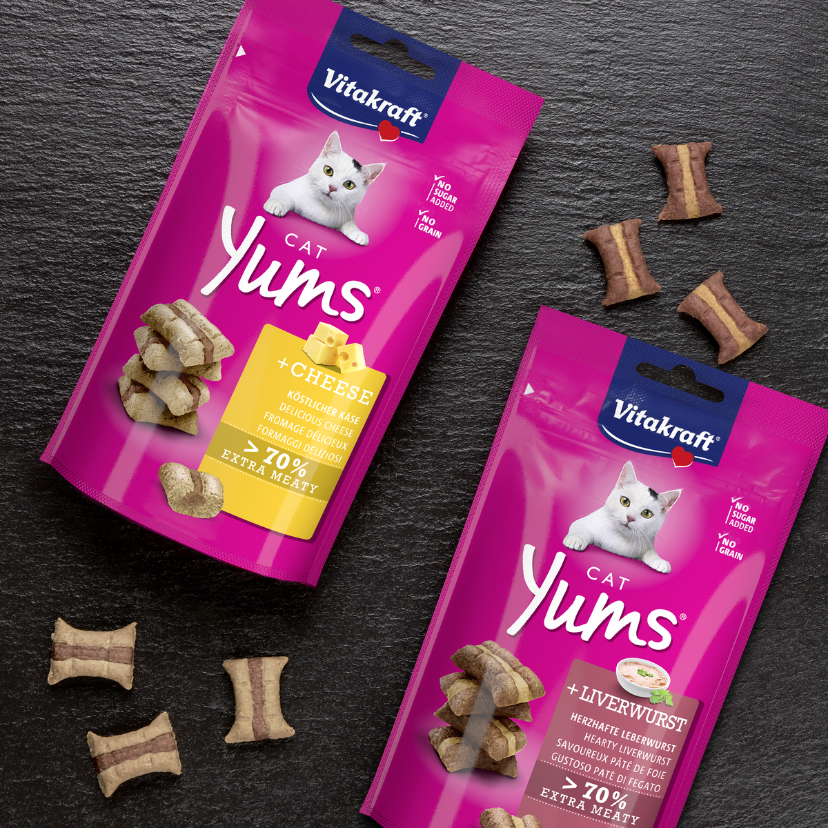 Cat Yums K&auml;se und Leberwurst