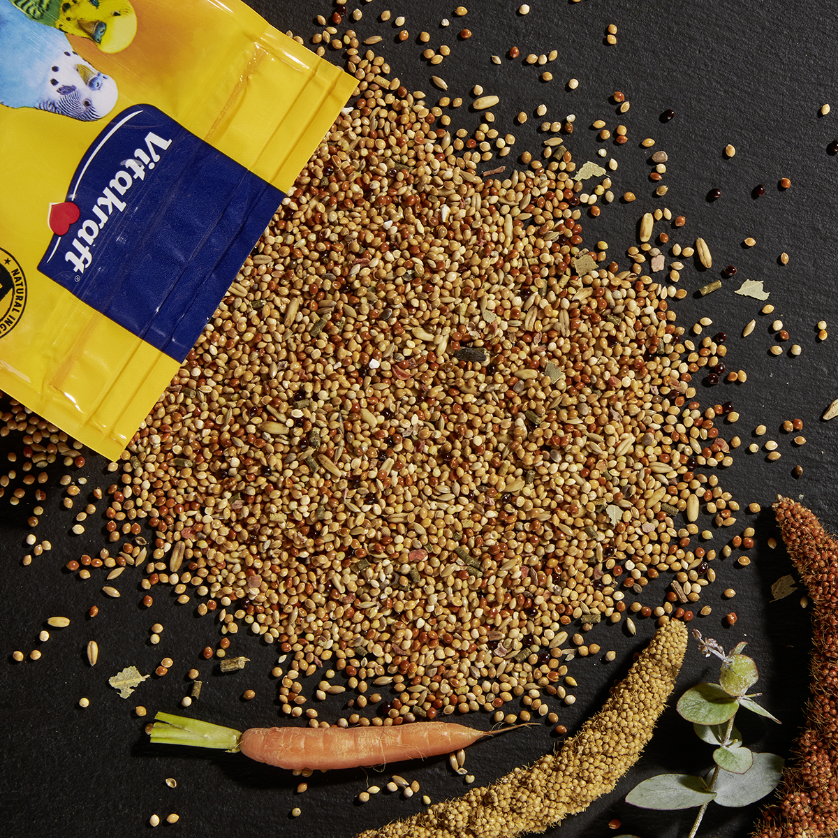 Vogel Hauptfutter Menu für Wellensittiche